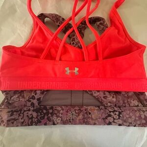 Under Armour Coral and Floral Sports Bra